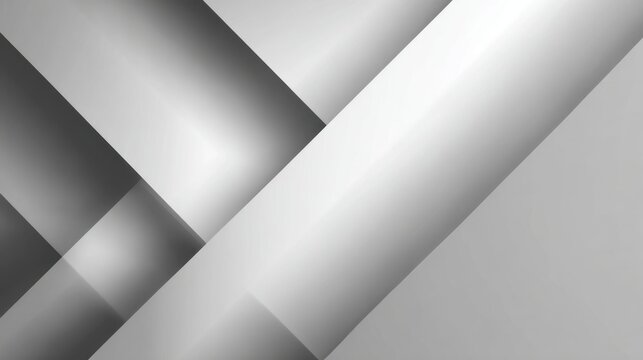 Abstract geometric background with overlapping white and gray shapes, modern minimalistic design