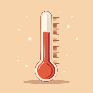 Thermometer showing high temperature