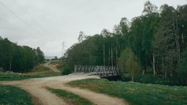 road in the mountains and countryside