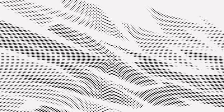 Minimalist gray triangle halftone tech pattern background, abstract symmetrical vector design with geometric lines, professional monochrome texture for business and technology themes
