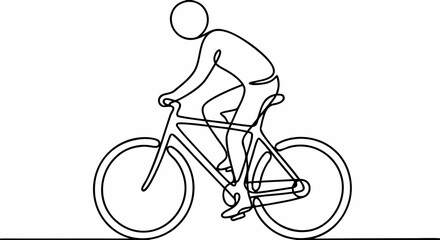 Obraz premium Cycling and biking