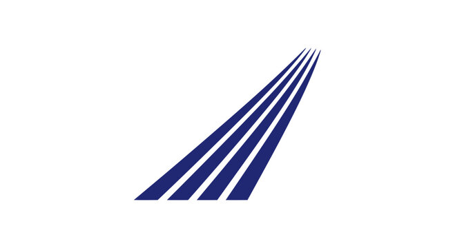 Abstract geometric pattern featuring parallel blue diagonal lines creating a dynamic sense of speed and motion