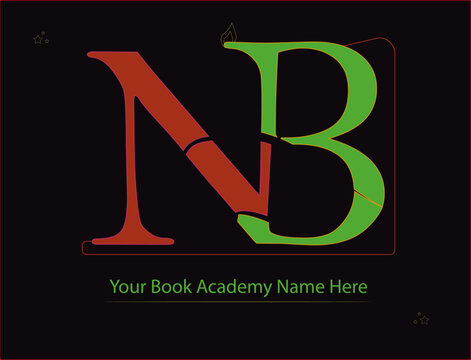 NB Logo design noor academy logo brand design vector logo work business design