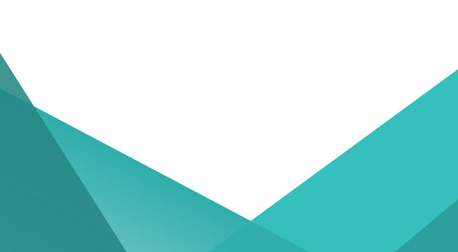 Abstract turquoise geometric polygon background with layered triangle shapes for modern banner, presentation and digital design