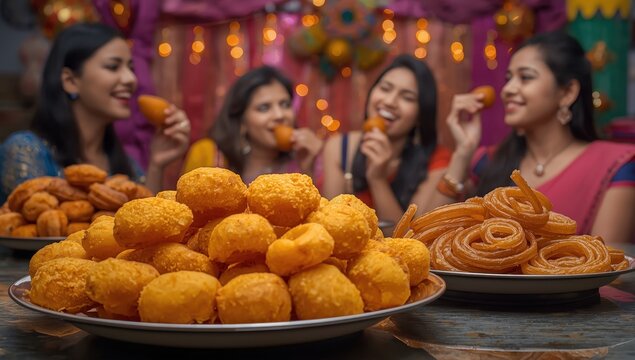 Crispy fafda and sweet jalebi are a beloved snack in Gujarat.