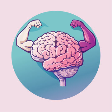 Strong Brain Flexing Biceps