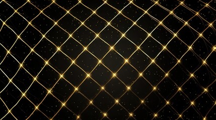 Fototapeta premium Sparkling Gold Light Grid Pattern for Festive and Elegant Backgrounds