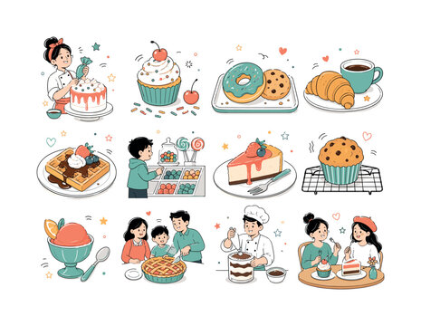 Crisis Risk Management colorful flat vector icon set, collection of isolated crisis and business risk icons including warning shield, analysis chart, portfolio folder, control sliders, danger