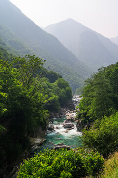 Verzasca valley  (Valle Verzasca), Ticino, Switzerland, Europe	