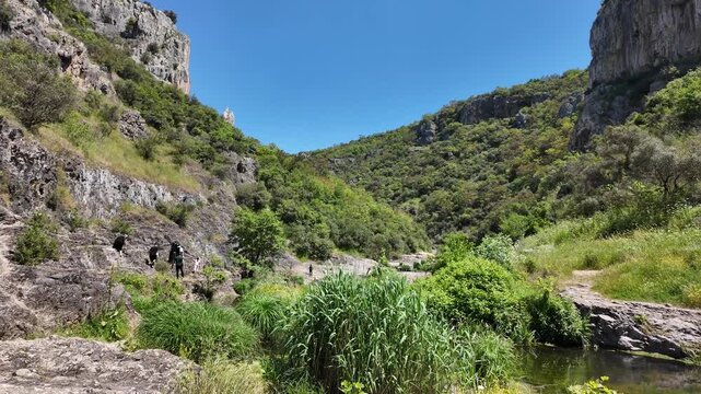 Ballikayalar Canyon is located in Gebze, Turkey. It is a popular tourist area.