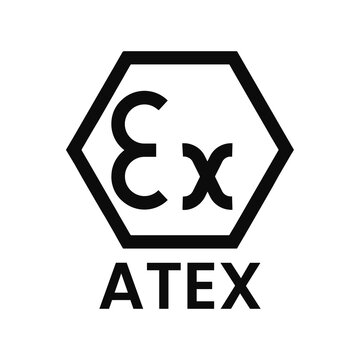 atex- ex black sign