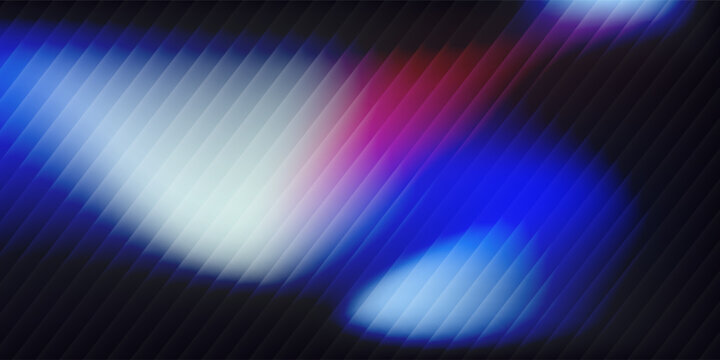 Abstract vertical reeded glass texture, soft purple pink gradient with frozen refraction. Ribbed pattern background, vector illustration