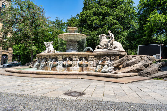 The Wittelsbacher fountain is a neoclassical monument located at Maximiliansplatz in the center of Munich, Bavaria, Germany.
