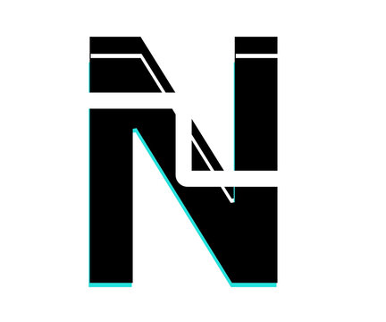 Creative neon glitch typography alphabet designed for modern streetwear and digital aesthetics. These bold vector letters are suitable for t-shirt graphics, logo creation, gaming content, YouTube thum