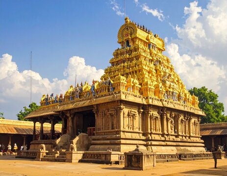 Chidambaram Nataraja Temple Cosmic Dance Shiva Temple Golden Roof Spiritual Architecture Tamil Nadu