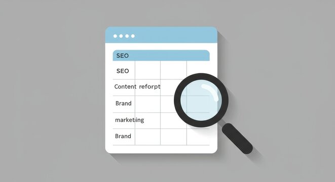 An&aacute;lise detalhada do relat&oacute;rio de conte&uacute;do e das palavras-chave de SEO para fins de marketing.