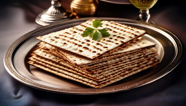 elegantly served matzah a stylish presentation of passover tradition