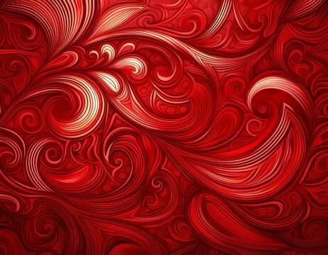 abstract background with oriental red pattern