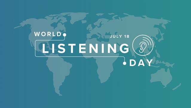 Celebrate World Listening Day on July 18 with this creative world map graphic. Perfect for promoting mindfulness, acoustic ecology, and soundscape awareness.