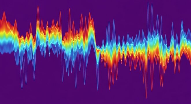 Colorful Sound Wave Visualization