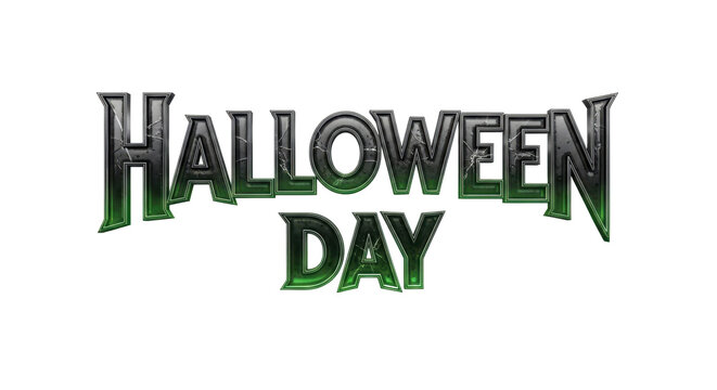 Halloween Day Text Logo