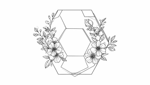 Black and white soccer ball flowers.