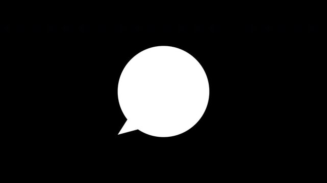 Message bubble typing, Typing animation, typing text message cloud conversation, typing text message, message bubble for text, 4K animation
