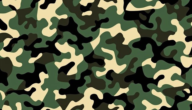 military camouflage seamless pattern