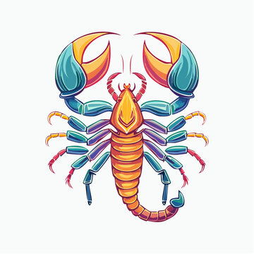 Stylized Scorpion Illustration