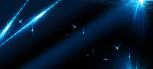 Fototapeta premium abstract blue background,blue light ray effect gradiant backround,blinking stra light effect background.