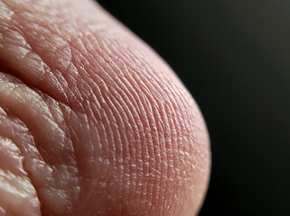 Fototapeta premium Macro Photography of Human Skin: Close-Up on Texture and Fine Detail of Biological Structure