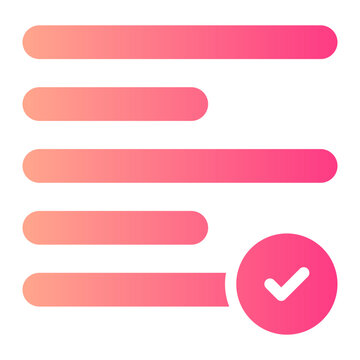 left align gradient icon