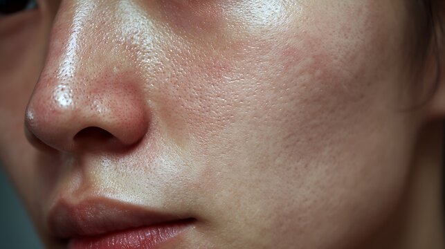 Macro View of Facial Skin / 顔の肌のマクロビュー