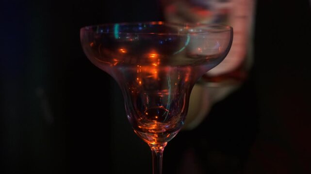 Cocktails: magical, colorful drinks in a disco atmosphere.