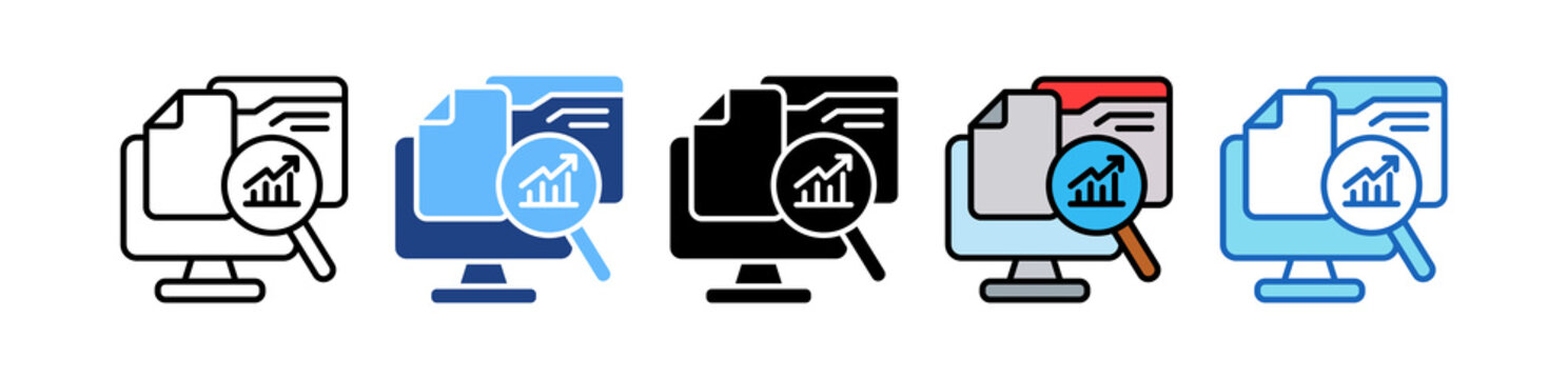 Data Analytics multiple icon