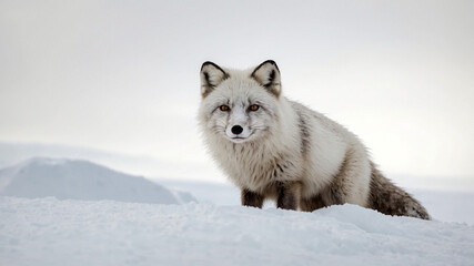 Obraz premium arctic fox in the snow