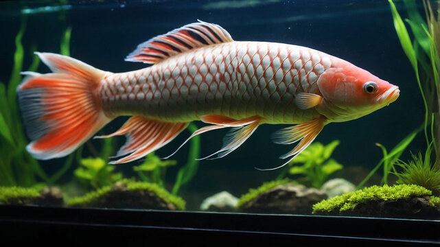 arowana fish in aquarium