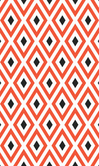 Obraz premium Vector Red And Black Geometric Pattern On White Background
