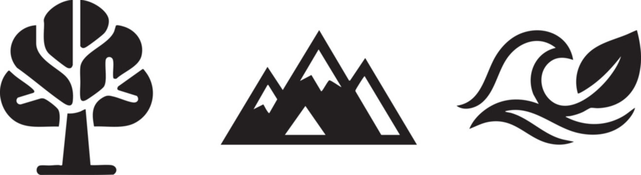 Nature Path Hiking Adventure Outdoor Icon