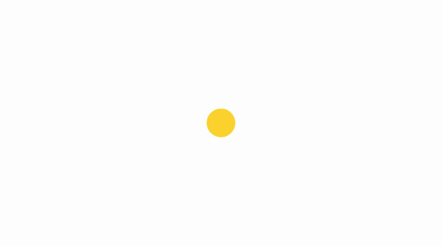 Simple yellow circle on white background