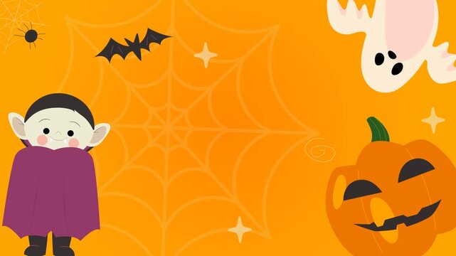 halloween background with pumpkin