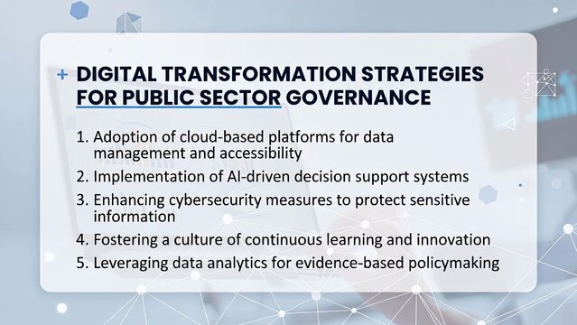 Public sector governance digital transformation and cloud technology strategies