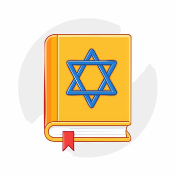 Torah Book with Star of David Symbol