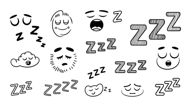 Collection of diverse cartoon faces and expressions with happy and funny emotions Vector
