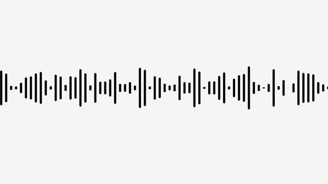 line audio wave visualization on a transparent background,Audio Sound waves moving motion animation.
Sound wave audio spectrum black background, audio waveform spectrum animation.