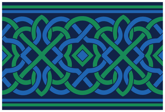 Celtic knot design pattern.