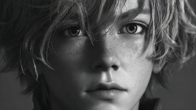 Close-up of beautiful eyes of a man with intense gaze