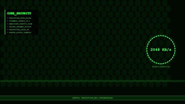 Ransomware Cyber Attack Lock Screen with Encryption Key Demanded Message and Malicious Intrusion Warning Terminal.