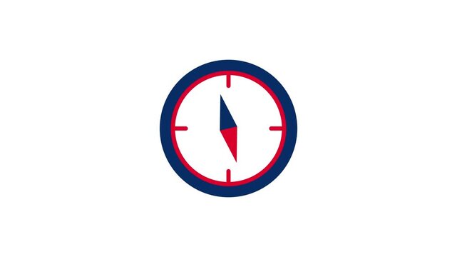 Compass navigation for direction icon animation 4k motion graphic