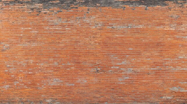 mortar. Textured red brick wall with natural mortar details, showcasing vintage charm and craftsmanship. real-estate listings.